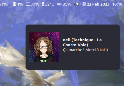 Une notification basique
